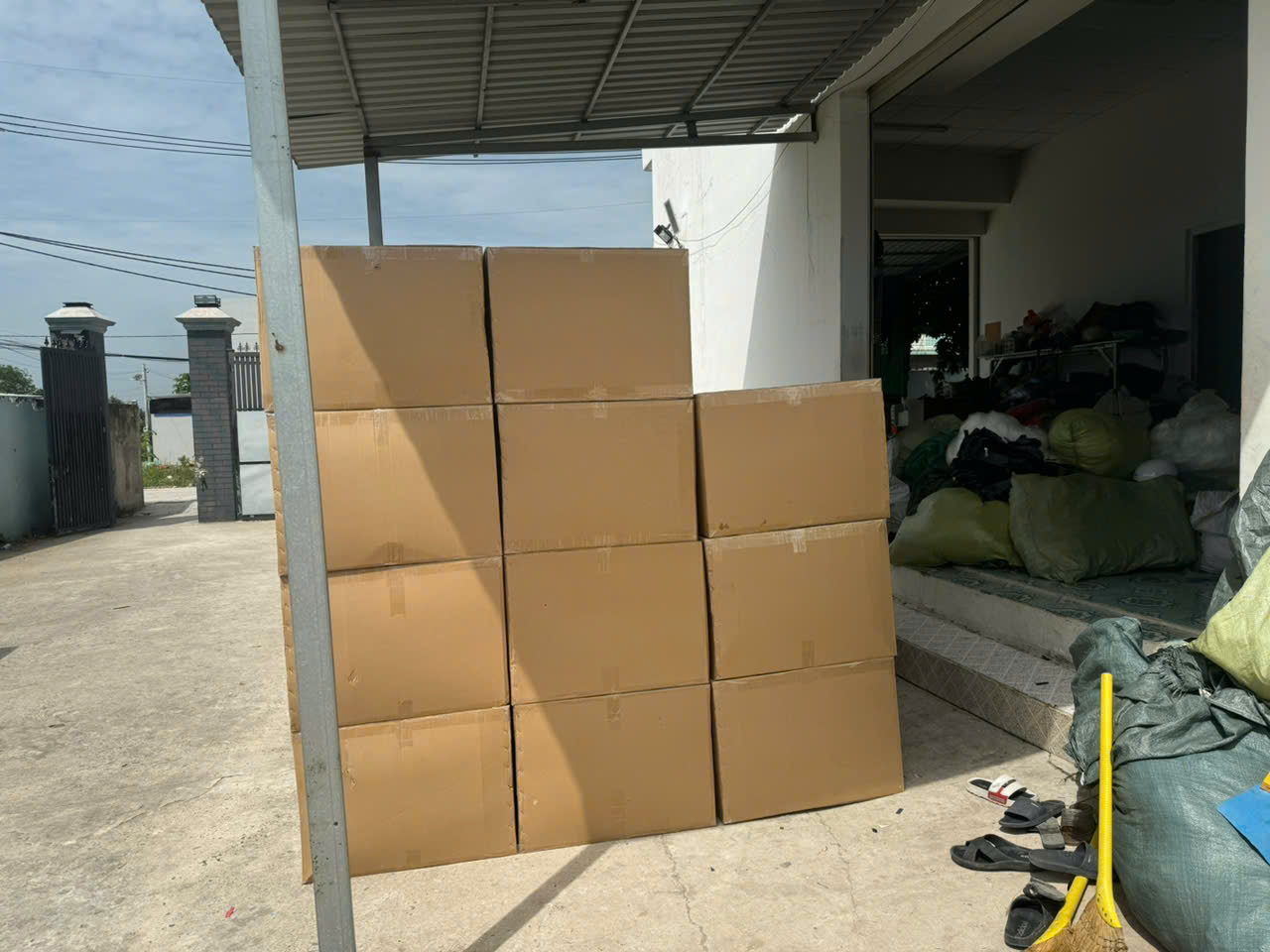 May balo quảng cáo tại Củ Chi